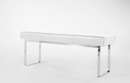 2 white-nuevo bench